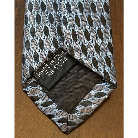 Design Collective Blue Black 100 % Polyester Men’s Neck Tie Made In China - Picture 7 of 9